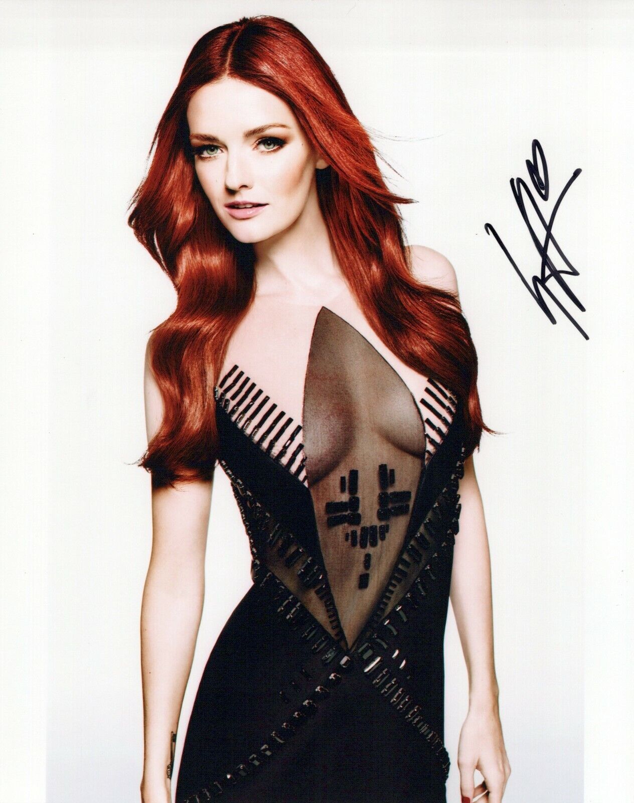 Lydia Hearst glamour shot autographed Photo Poster painting signed 8x10 #1