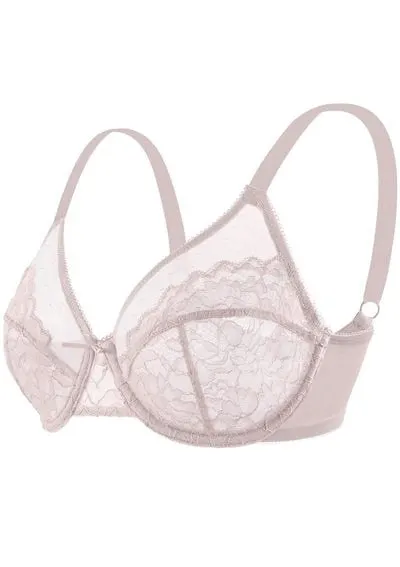 Enchante Pink Lace Underwire Bra