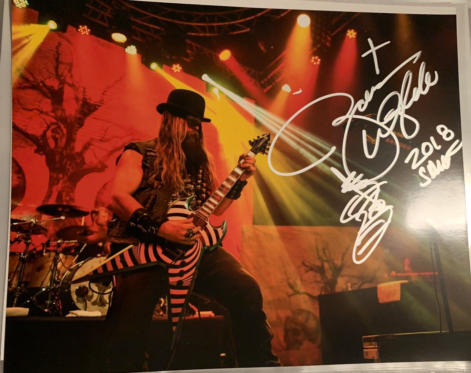 zakk wylde Signed 8x10 Photo Poster painting Pic Auto