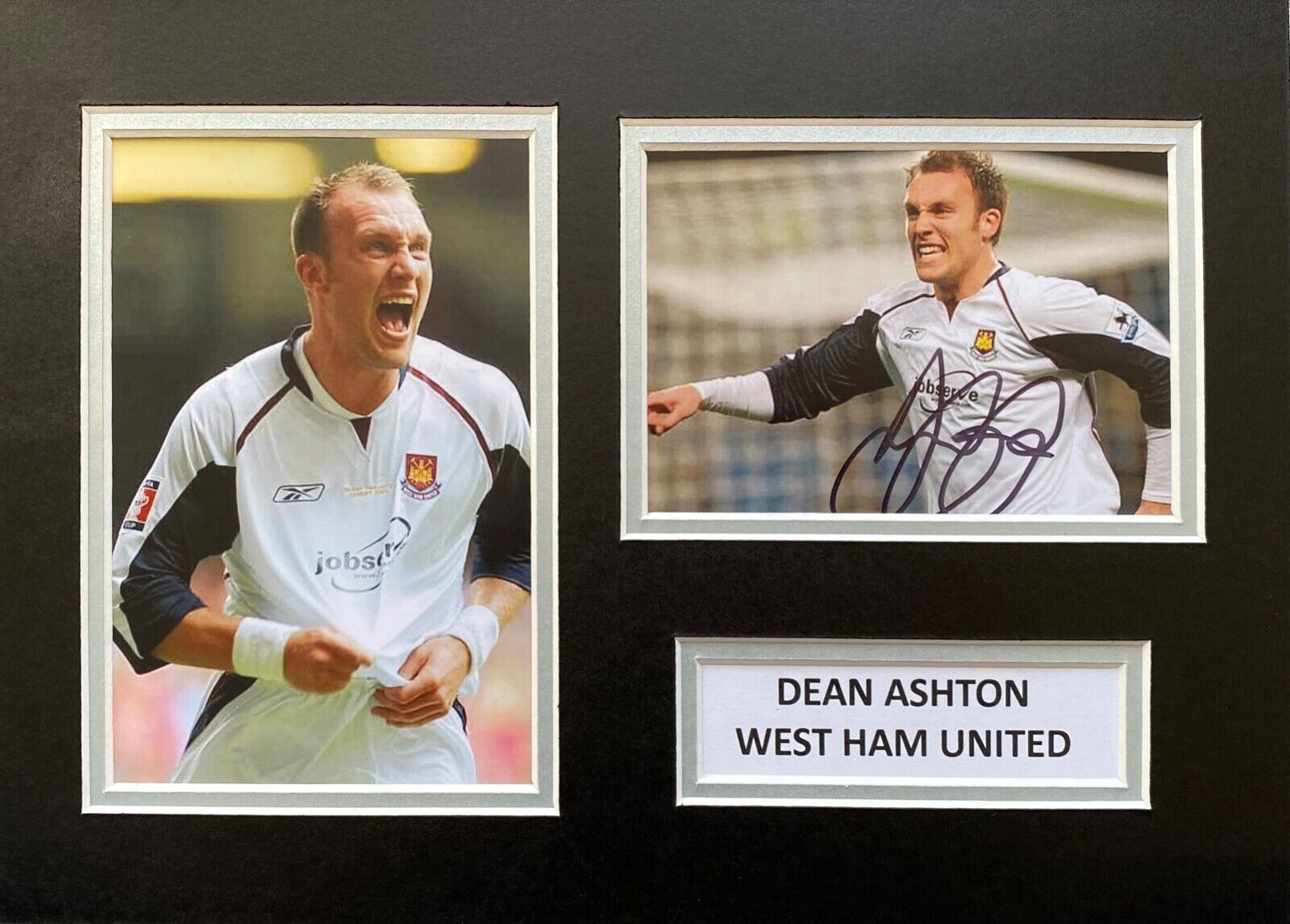 DEAN ASHTON HAND SIGNED A4 Photo Poster painting MOUNT DISPLAY WEST HAM UNITED AUTOGRAPH