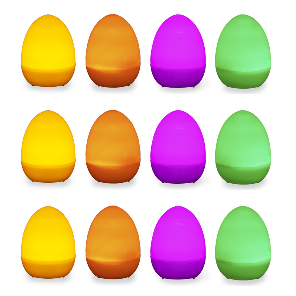 

12pcs LED Simulation Egg Lighting Easter Candle Christmas Home Room Decor, 501 Original