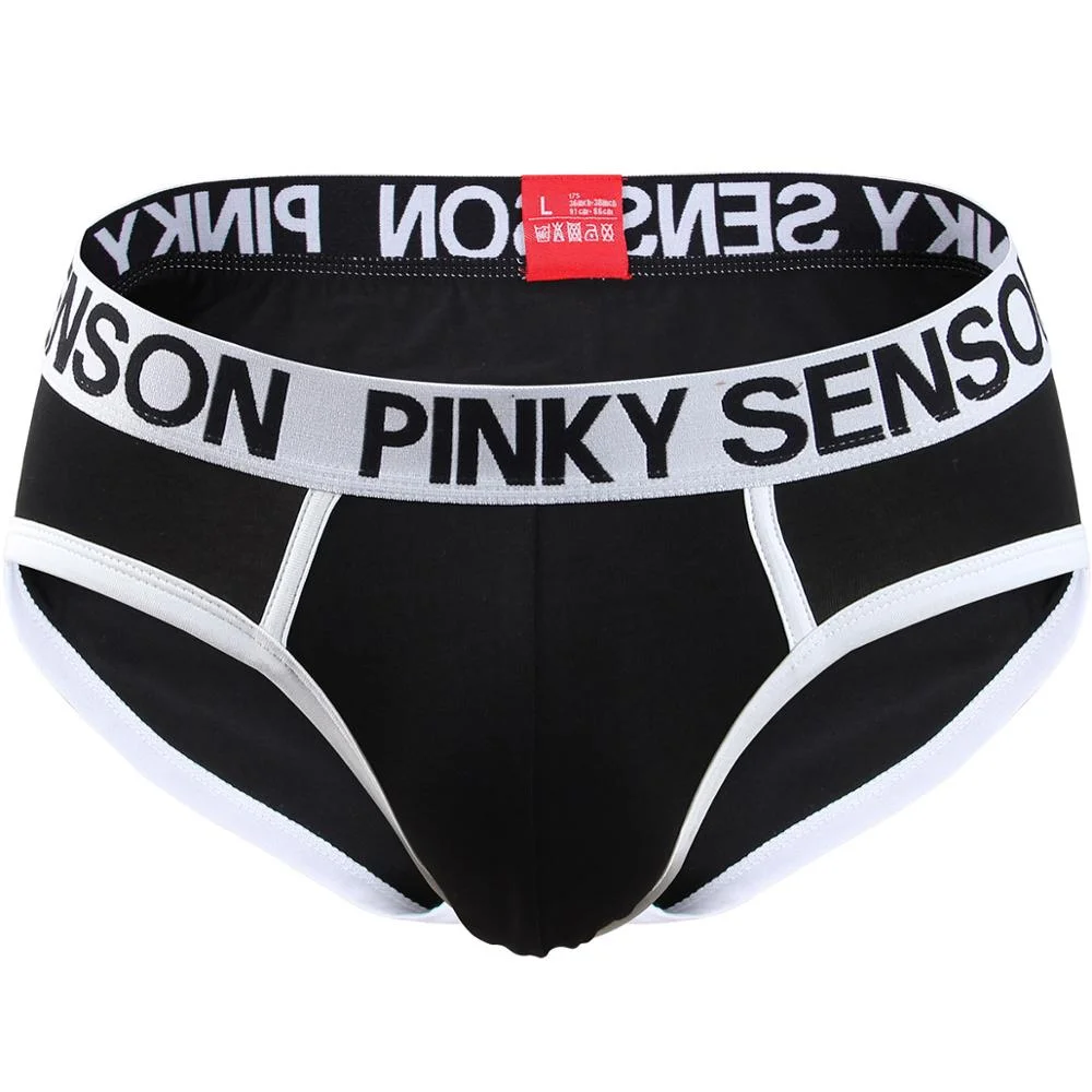 Aonga Pinkysenson Briefs Men Underwear Breathable Soft Cotton Male Panties Homme Underpants Briefs Shorts aonga