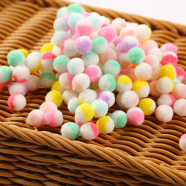 Plush Pom Pom Balls Pack of 50
