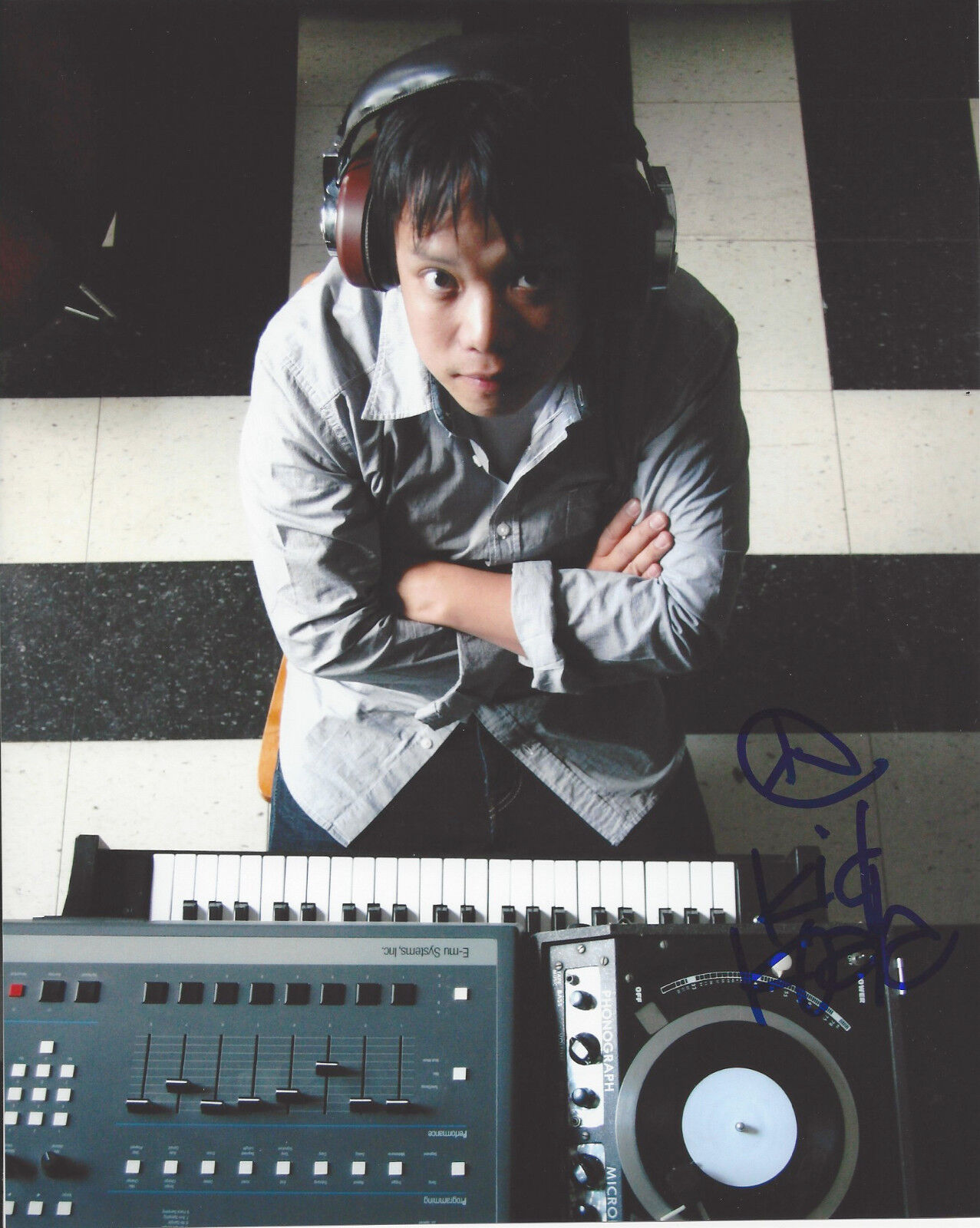 KID KOALA DELTRON 3030 DJ GORILLAZ SIGNED AUTHENTIC 8X10 Photo Poster painting D w/COA PROOF