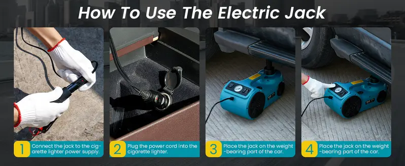 Product Introduction of SEESII 4-in-1 Electric Car Jack Set. 5-Ton Car Lift Kit for SUV/Truck Tires. Electric Impact Wrench / Tire Inflator. Change Tires in Minutes. CarHacks. DIYTools. dealsforyoudays 4