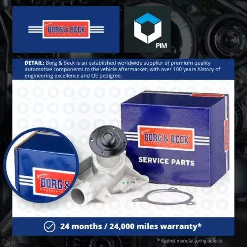 Water Pump BWP1403 Borg & Beck Coolant 1719836 1720609 11511719836 11511720609 Parts
