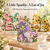 (Gnome)DIY Pearl Diamond Painting Acrylic Stand, Christmas Double-Sided Printed Tabletop Decoration, Special Shaped Diamond Art Craft Kit for Home Decor