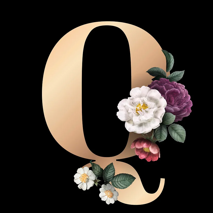 Diamond Painting - Full Round Drill - Flower Alphabet(30*30cm)