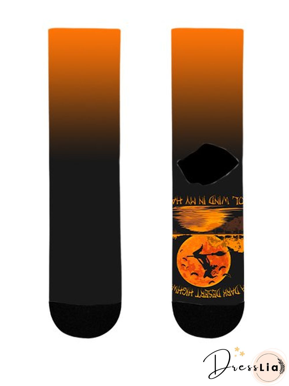 Women Street All Season Halloween Printing Daily Halloween Polyester Cotton Over the Calf Socks Regular Socks