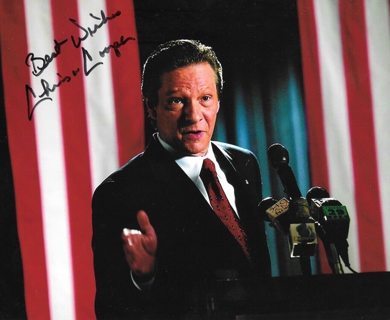 * CHRIS COOPER * signed 8x10 Photo Poster painting * SILVER CITY * COA * 1