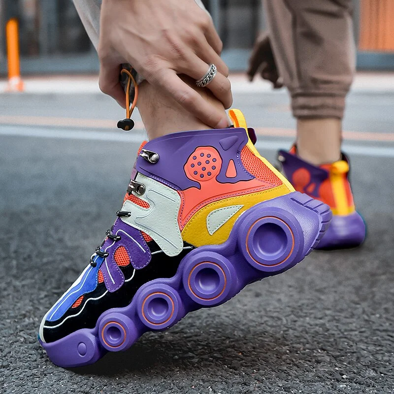 New Fashion Men Sports Running Shoes Basketball Shoes Casual Sneakers Breathable Comfortable Non-slip Shoes Kроксы Mужские