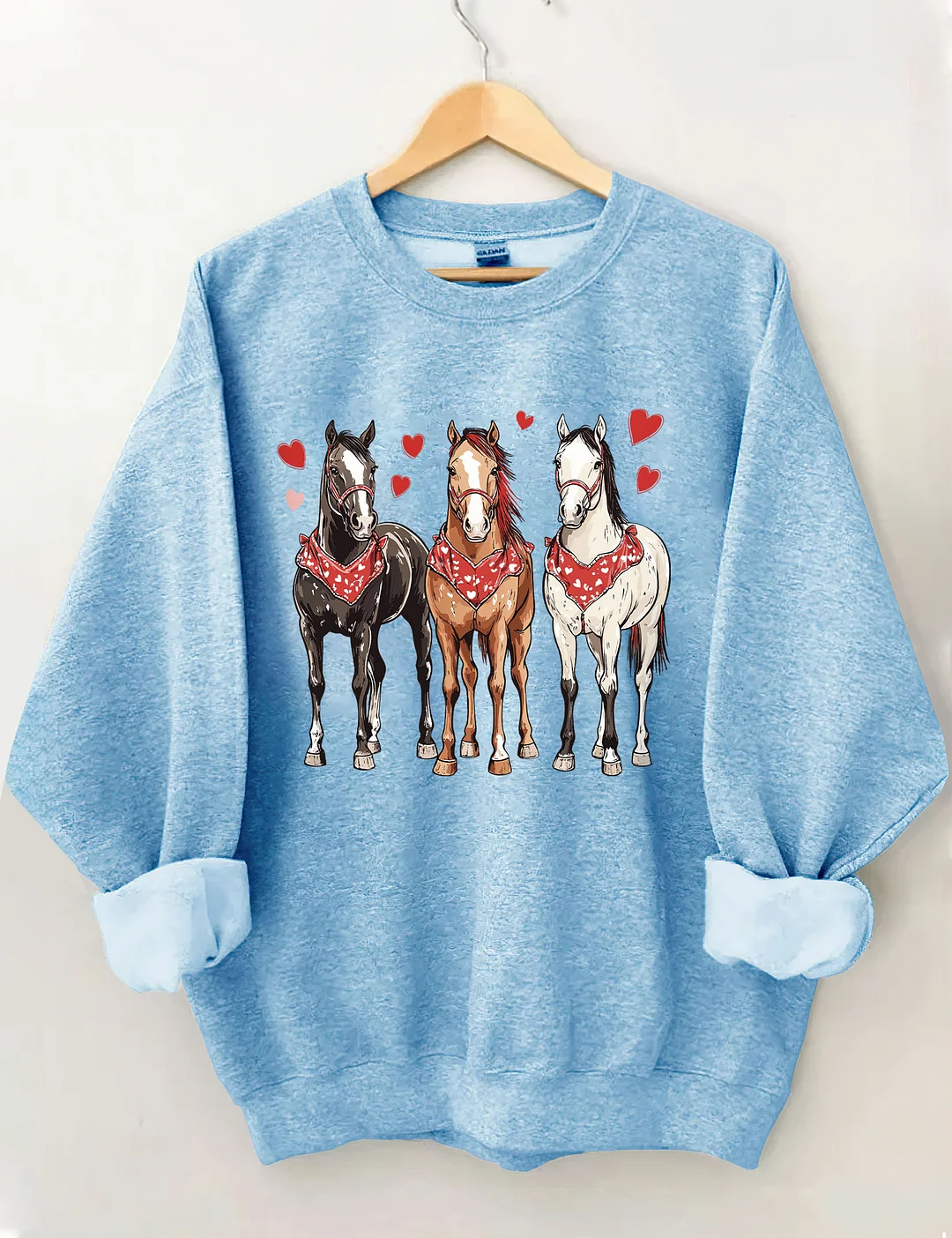 Valentine's Day Horse Sweatshirt