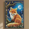 Diamond Painting -DIY Round Drill Fox in the Moonlight(30x45cm)