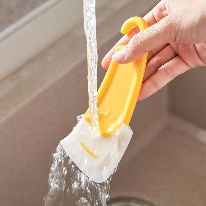 Yellow Scraper Baking Seasoning Kitchen Cleaning Soft Household Grade Soft Head Cleaner Soft Silicone Yiwu