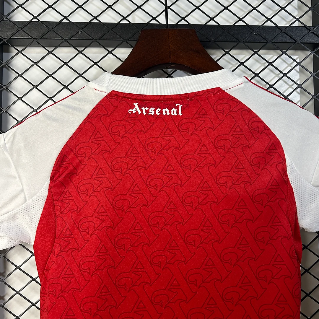 25/26 Arsenal Home Thailand version football shirt Kids Kit