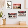4pcs - Animal Warning- Vintage Metal Signs(8*12Inch)