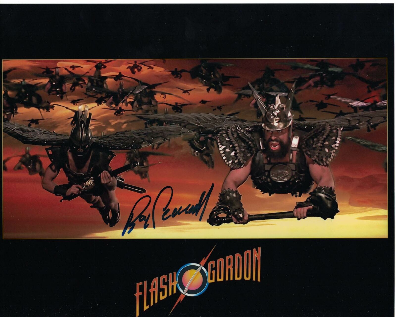 ROY SCAMMELL - Hawkman in Flash Gordon- hand signed 10 x 8 Photo Poster painting