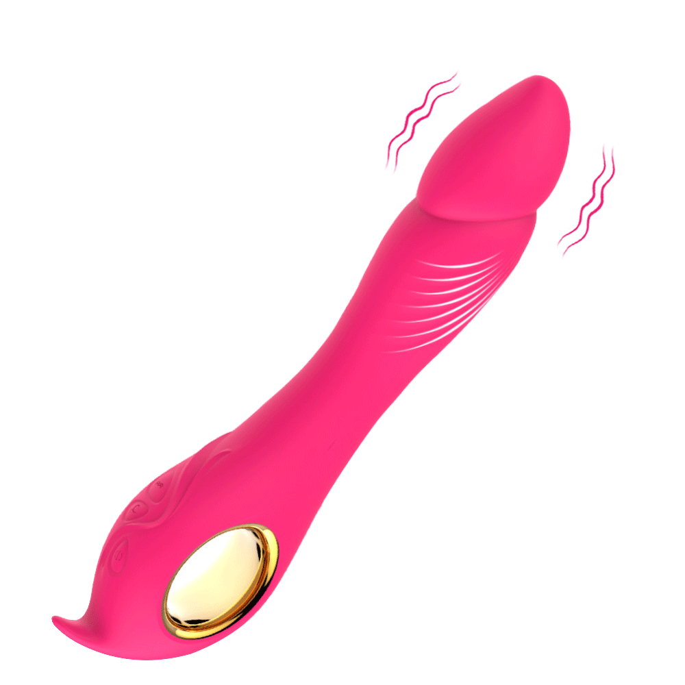 Inflatable Strong Shock Wand Vibrator - Rose Toy