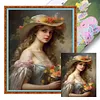 Victorian Woman-11CT Stamped Cross Stitch 40*50cm/15.75*19.69in
