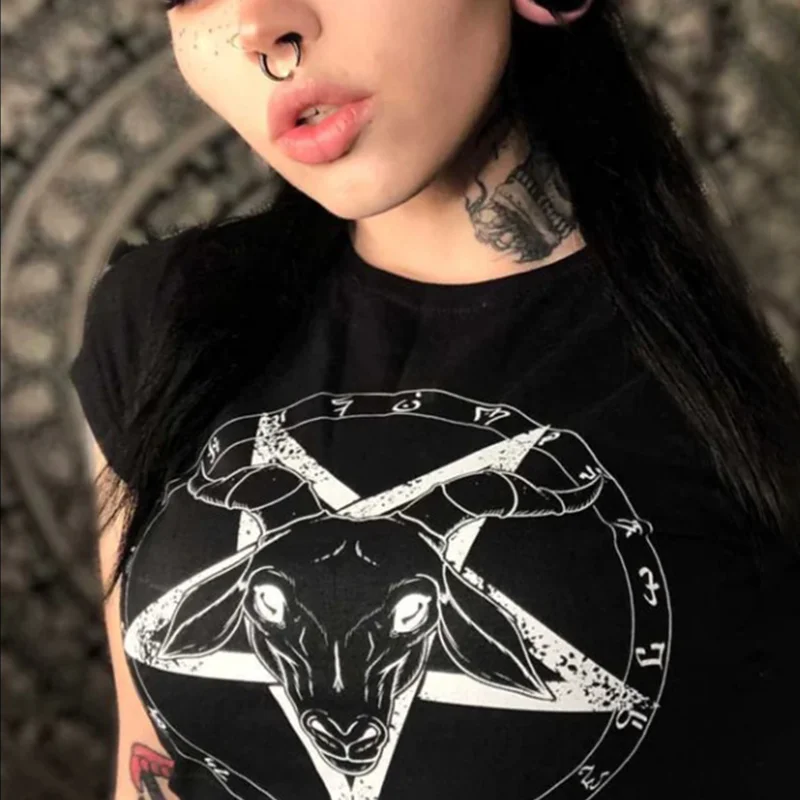 Devil Goast Printed Women's T-shirt -  