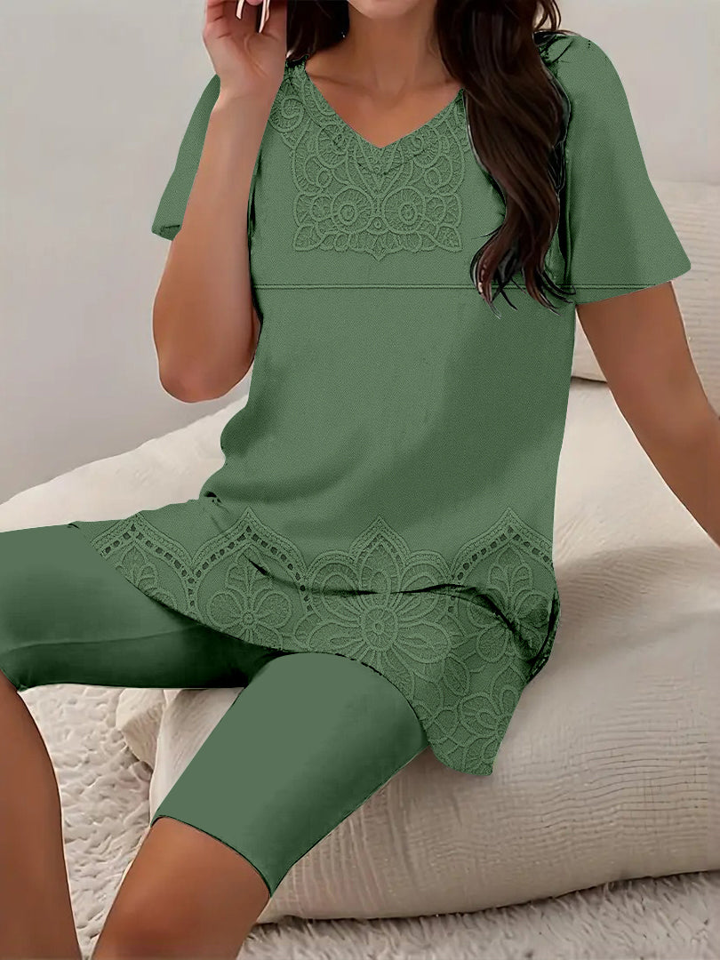 Women Long Sleeve V-neck Graphic Floral Printed Top