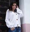 Short Outerwear Classic Long Sleeve Botton Down Knitted Cardigan