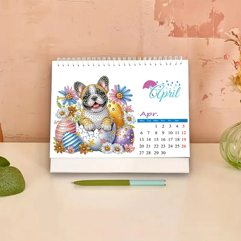 5D/DIY Calendar Crystal Painting Desk Calendars Kit Diamond Painting Calendar