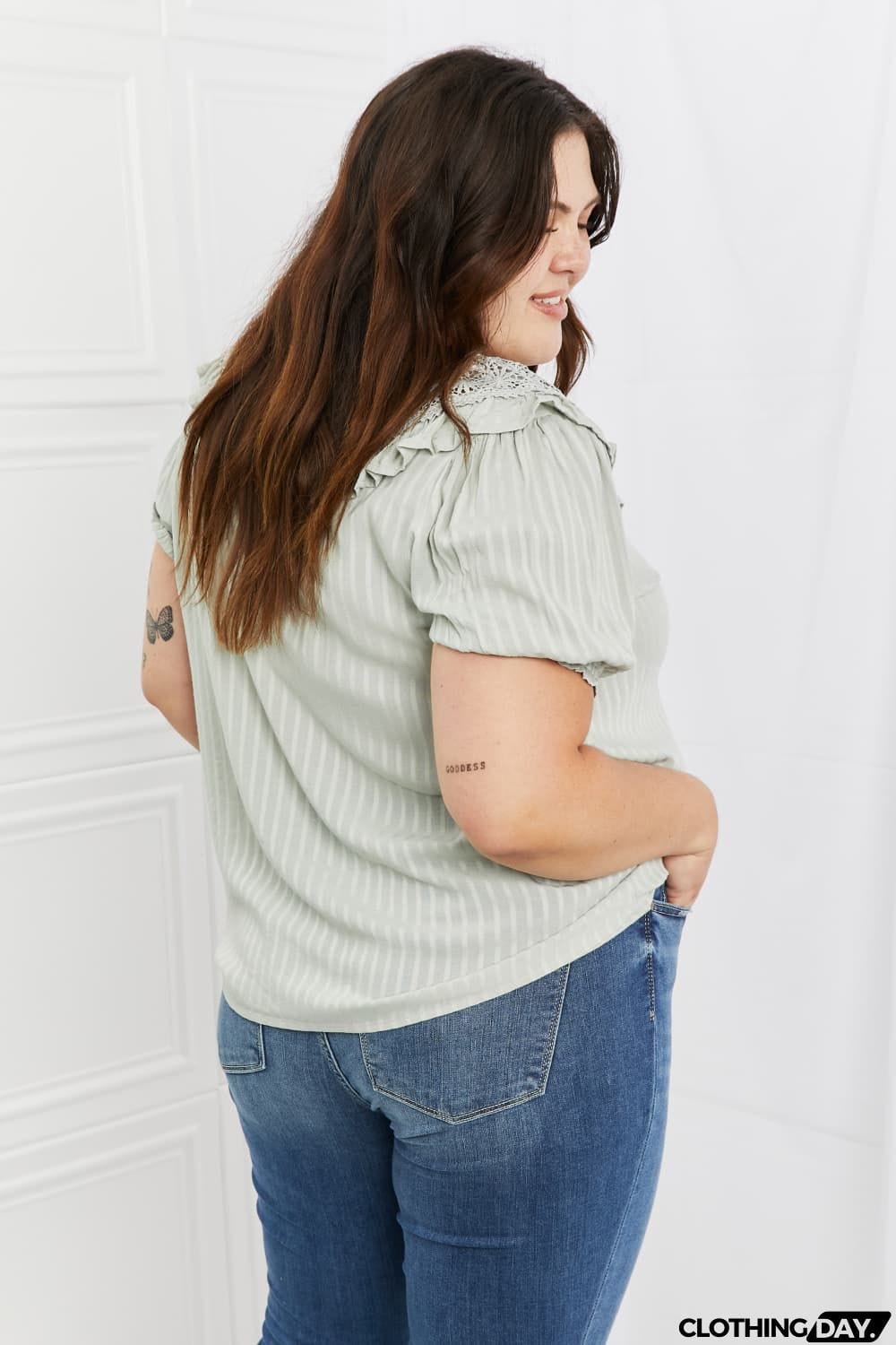 HEYSON Sweet Talk Full Size Short Sleeve Top