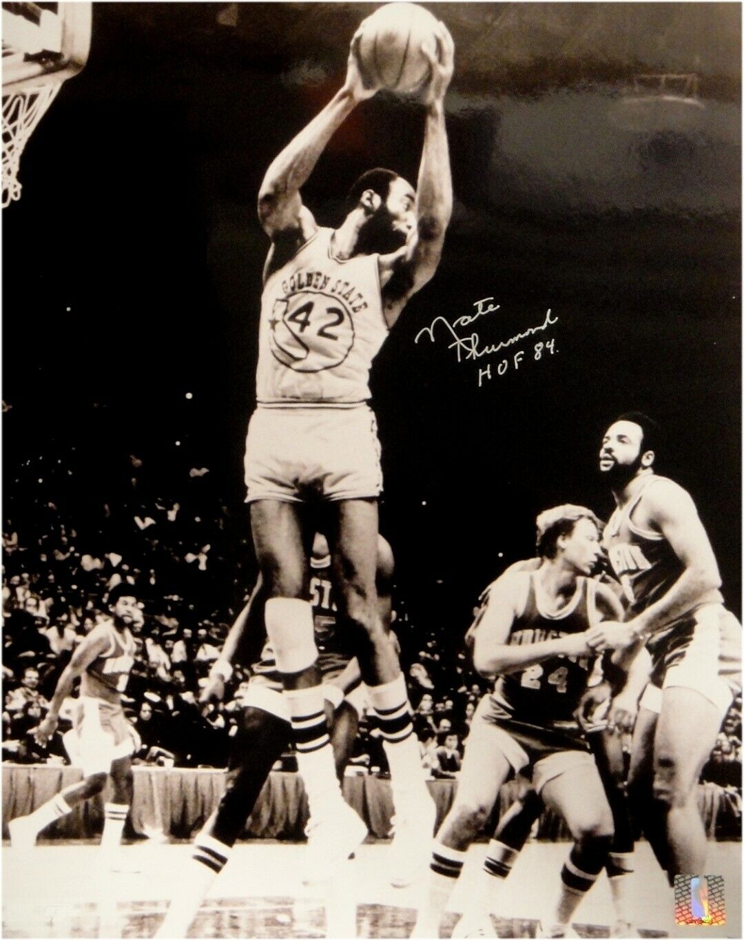 Nate Thurmond Hand Signed Autographed 16x20 Photo Poster painting Golden State Warriors COA