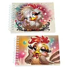2 Pack Funny Chicken DIY Diamond Art Spiral Notebook Kit 80 Pages No Lines