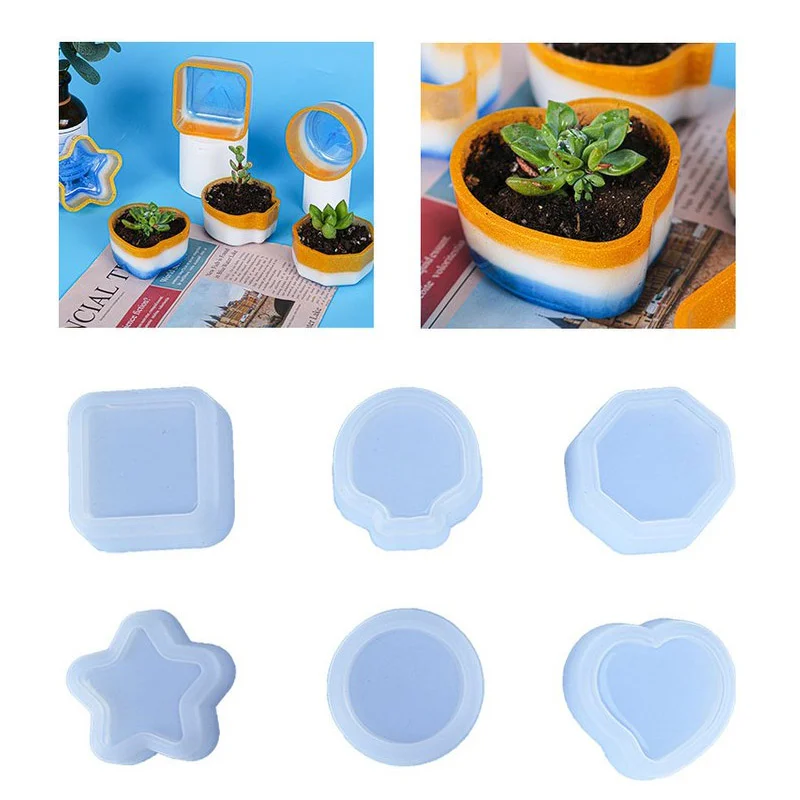 Succulent Pot Resin Molds