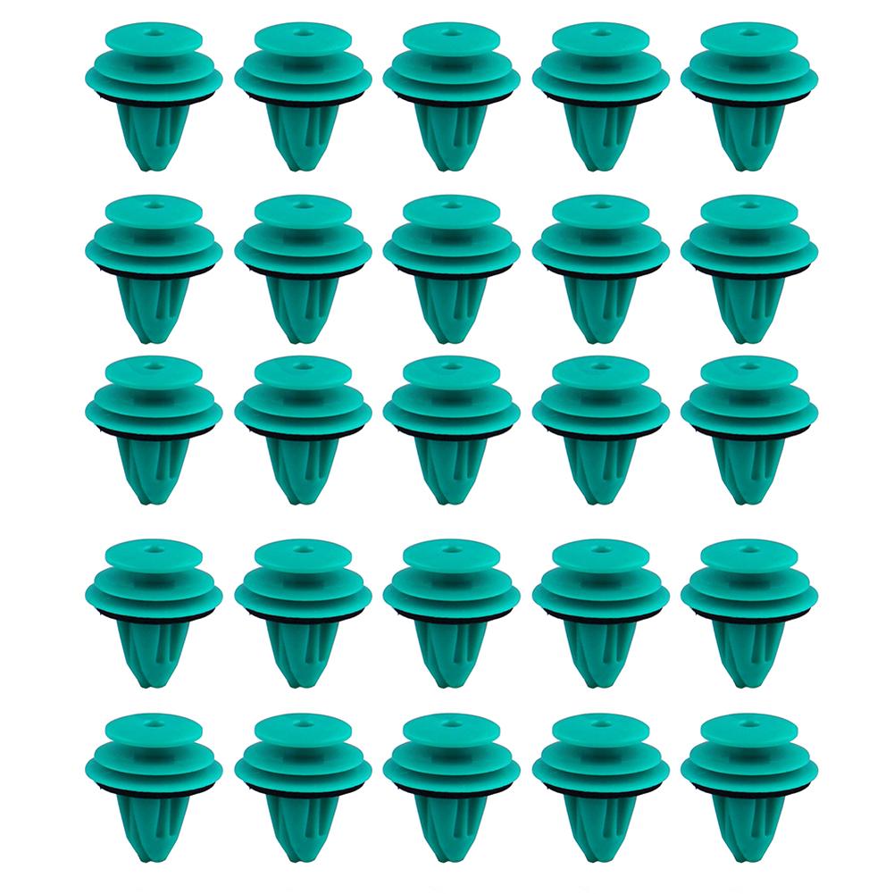 

25pcs Car Door Trim Panel Nylon Clips Retainer Fastener Rivets 90467-10188, 501 Original