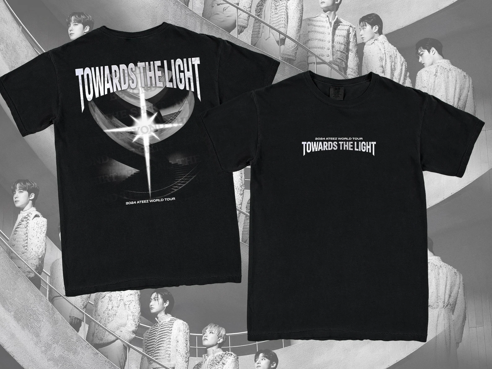 Ateez Towards the Light World Tour 2024 T-shirt