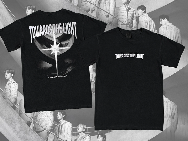 Ateez Towards the Light World Tour 2024 T-shirt officialateezshop