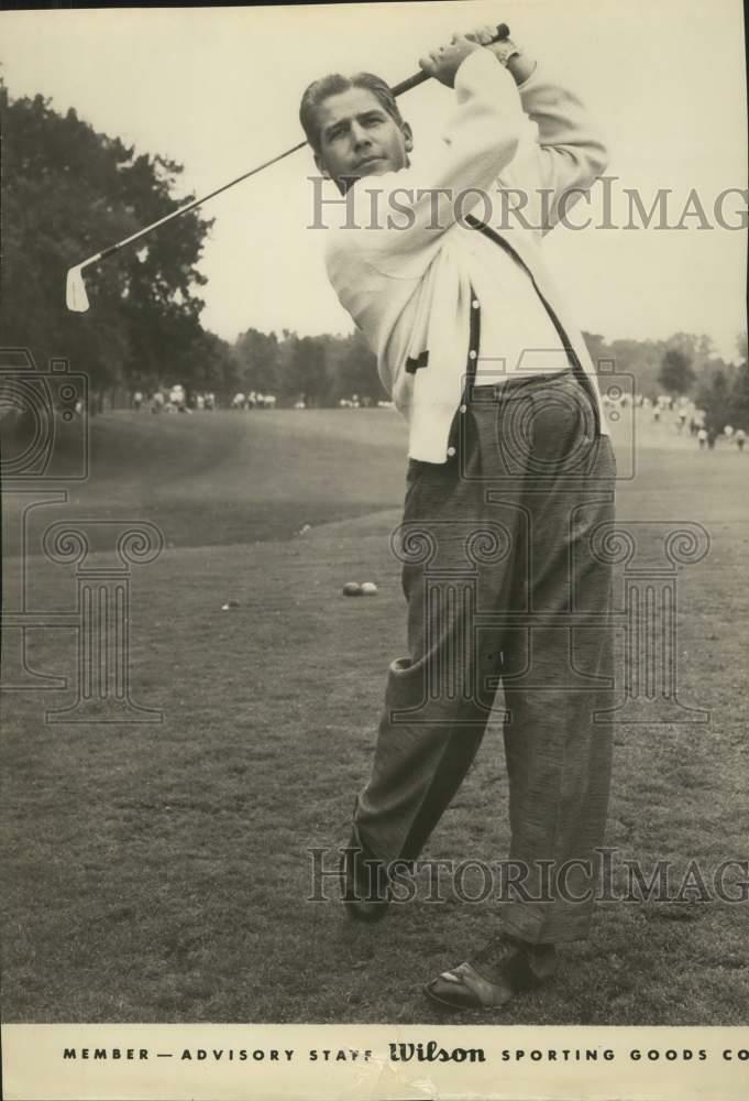 Press Photo Poster painting Francis (Bo) Wininger, Golfer, Wilson Sporting Goods - sax05650