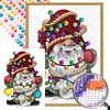 Diamond Painting-Round AB Drill Christmas Gnome(45*60CM)