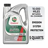 Castrol GTX Full Synthetic High Mileage 0W-20 Motor Oil, 5 Quart
