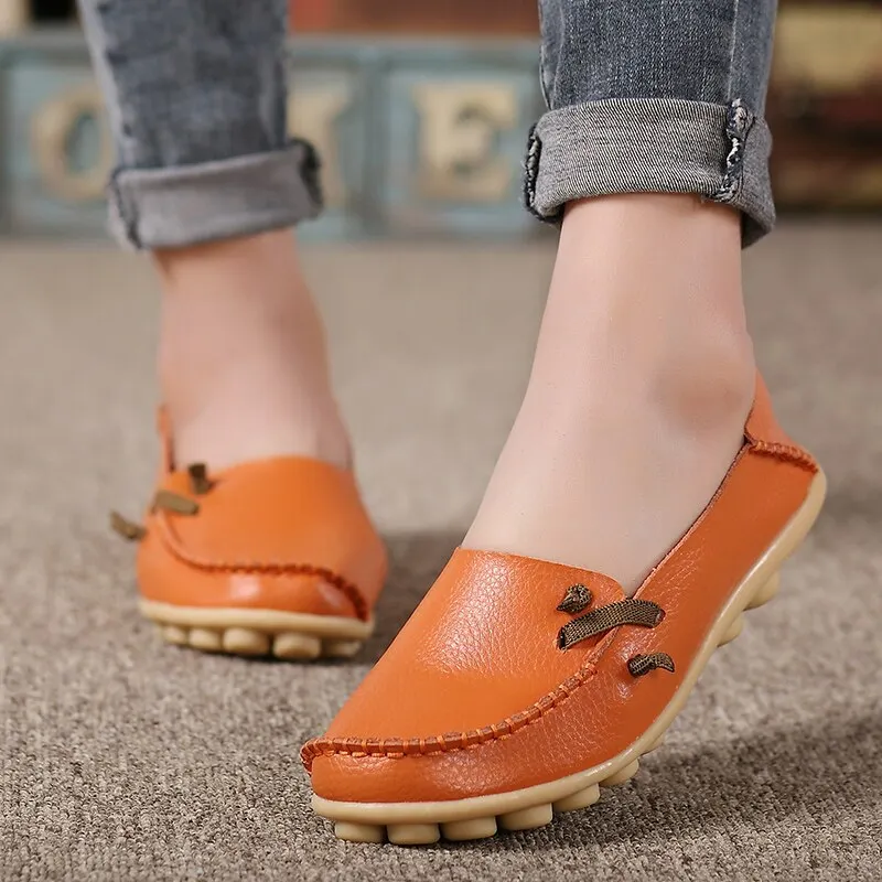 New Fashion Women Flat Shoes Round Head High Quality Mother Shoes Ballet Comfortable Candy Colors Ladies Footwear Zapatos Mujer