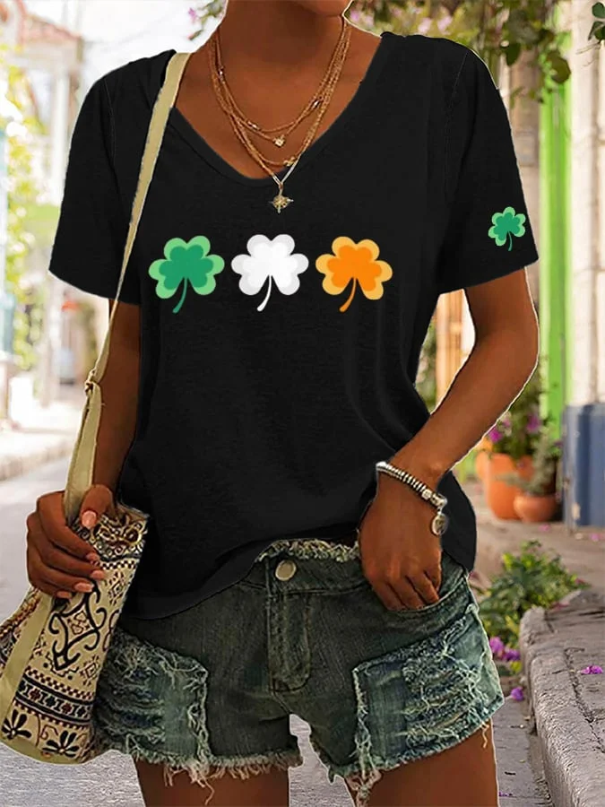 Women's St Patricks Day Print T-shirt