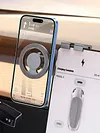 Magnetic Magnet Mount GPS Support 360 Rotate Alloy Car Cell Phone Holder Folding