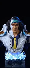 1/4 Scale Sakazuki, Borsalino & Kuzan Bust Statue with LED - ONE PIECE Resin Statue - SURGE Studios