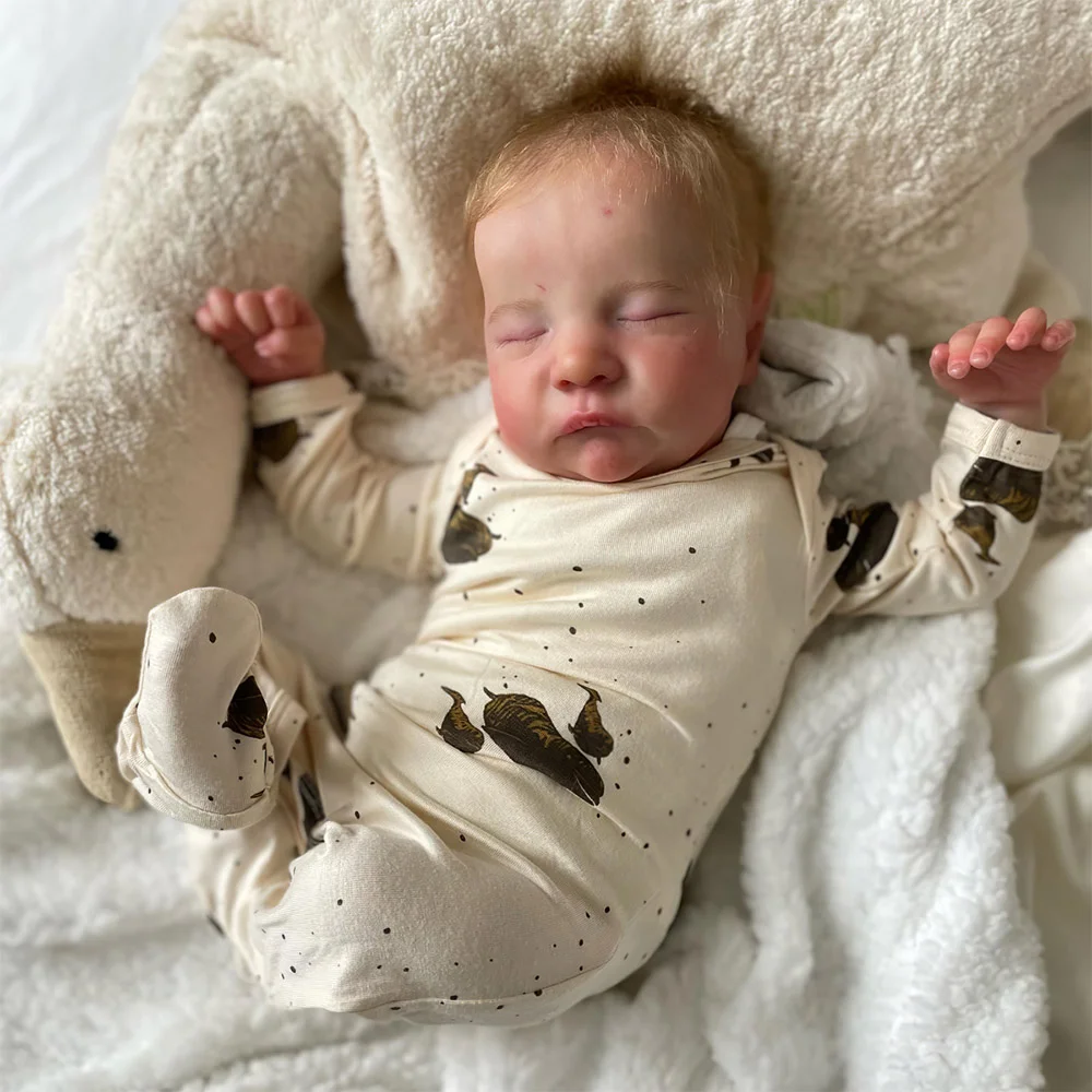 [Silicone Baby Mini Boy] Reborn 12'' Real Lifelike Sleeping Reborns Mike, Realistic Soft Newborn Dolls by Creativegiftss® 2024 -Creativegiftss® - [product_tag] RSAJ-Creativegiftss®