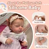 12"&16" Newborn Sleeping Full Solid Platinum Silicone Baby Doll Cherylwith Chubby Cheek & Flexible Limbs That Just Like A Real Baby - RBBI-Myrebornbabydoll® 