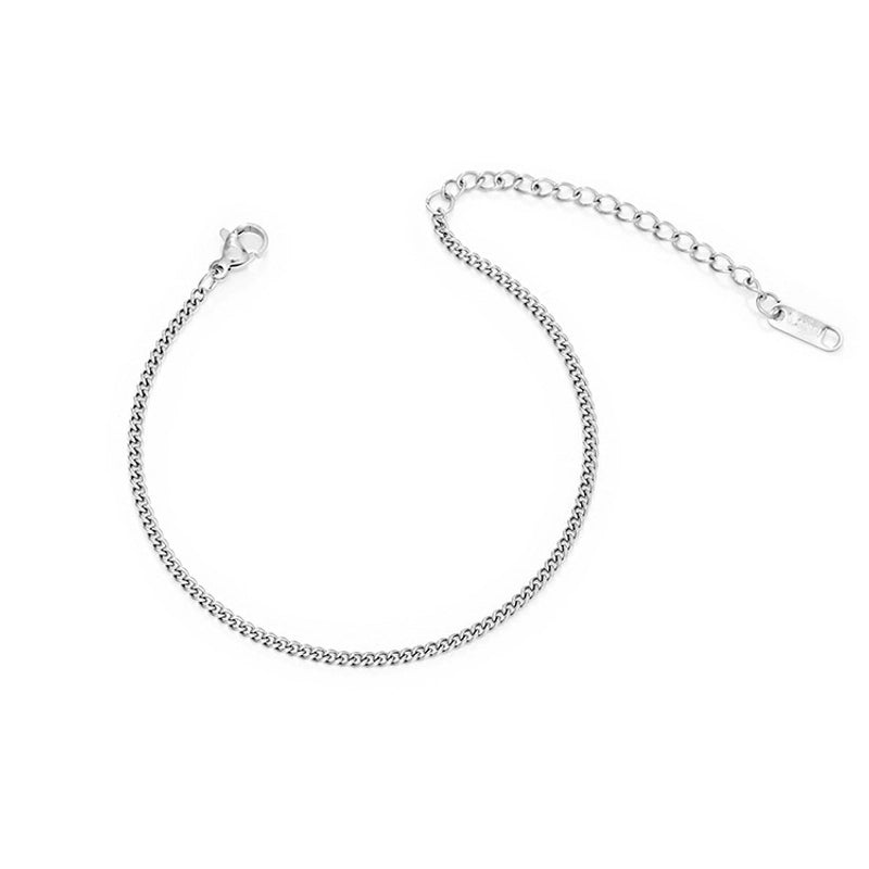 Basic Minimalist Geometric 304 Stainless Steel Bracelets In Bulk