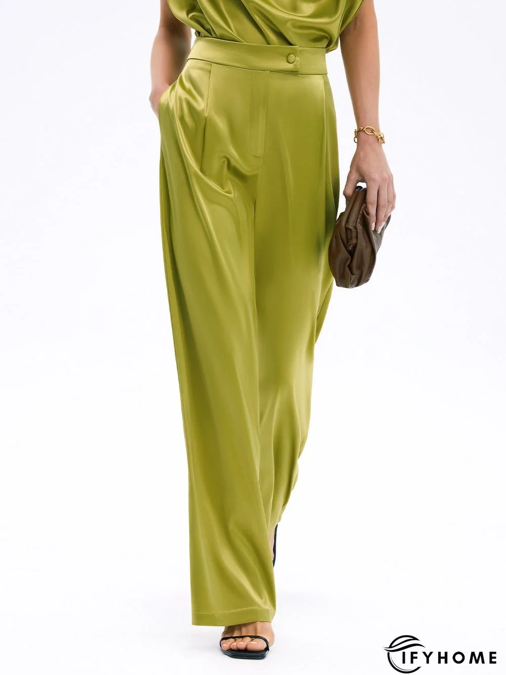 Summer Lightweight Zipper fly Straight Leg Elegant Pants | IFYHOME