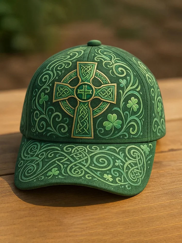 Unisex St. Patrick's Day Frog Retro Art Print Hat  socialshop