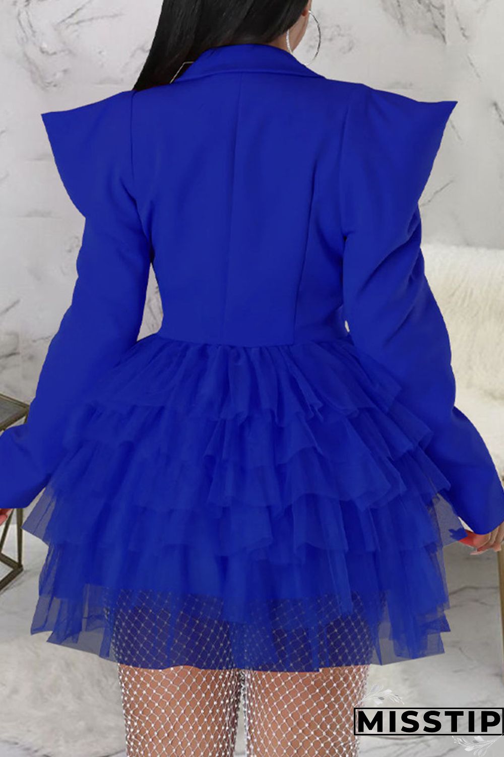 Tangerine Red Casual Street Solid Patchwork Turn-back Collar A Line Dresses