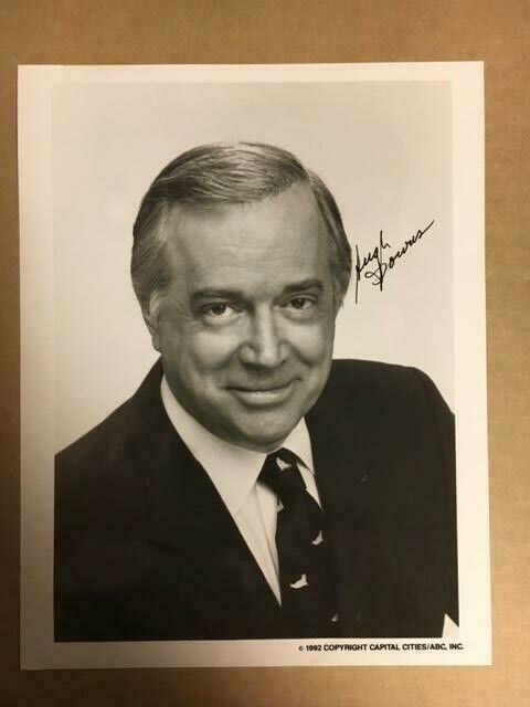 Hugh Downs Boldly Signed 7x9 Photo Poster painting with Auction House COA