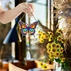 2pcs Butterfly Bird Diamond Painting Double-sided Crystal Window Suncatcher Craft Set Birthday Gifts Home Garden Decor Hanging Kit
