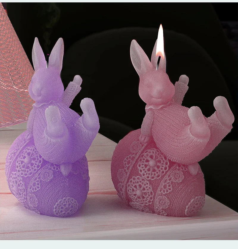 Rabbit Aroma Candle Mold
